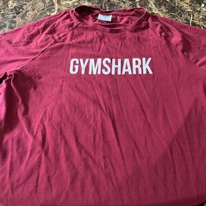 Gymshark burgundy tshirt